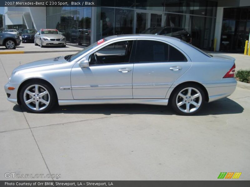 Black / Black 2007 Mercedes-Benz C 230 Sport