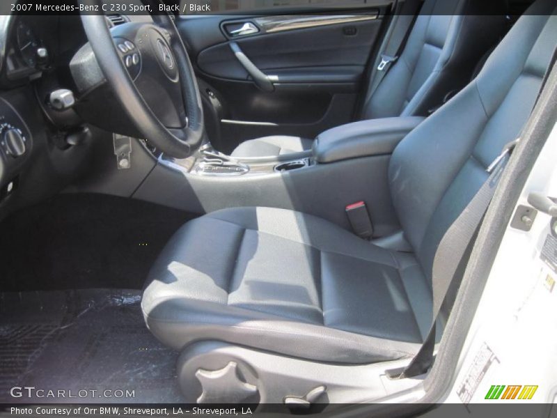 Black / Black 2007 Mercedes-Benz C 230 Sport