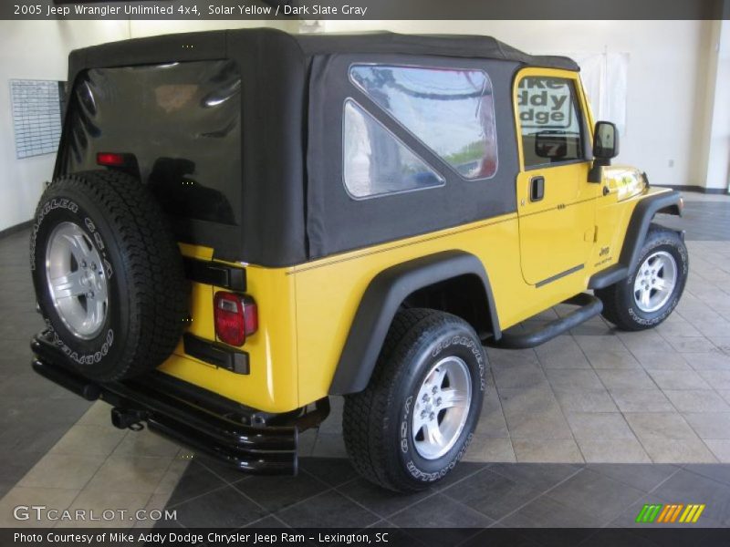 Solar Yellow / Dark Slate Gray 2005 Jeep Wrangler Unlimited 4x4