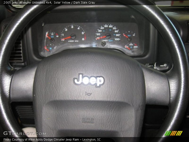 Solar Yellow / Dark Slate Gray 2005 Jeep Wrangler Unlimited 4x4
