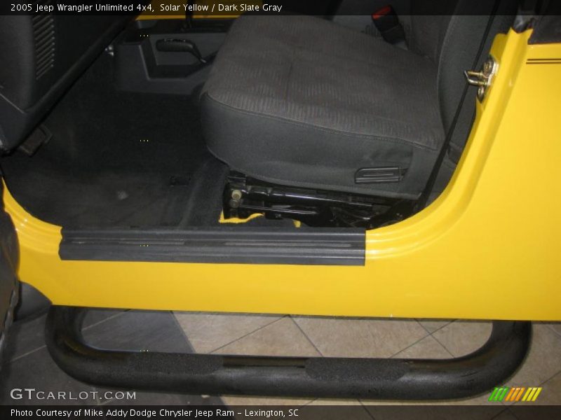 Solar Yellow / Dark Slate Gray 2005 Jeep Wrangler Unlimited 4x4