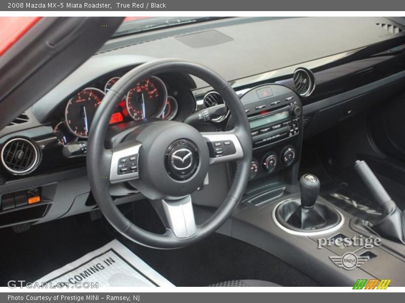 True Red / Black 2008 Mazda MX-5 Miata Roadster
