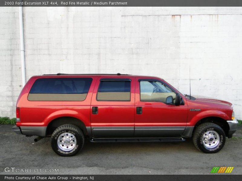 Red Fire Metallic / Medium Parchment 2003 Ford Excursion XLT 4x4