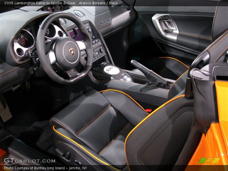 Arancio Borealis / Black 2008 Lamborghini Gallardo Spyder E-Gear