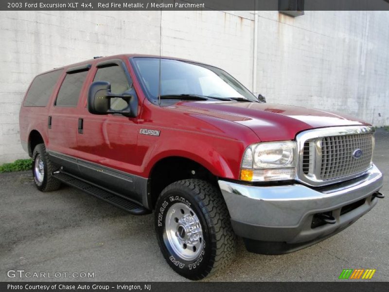 Red Fire Metallic / Medium Parchment 2003 Ford Excursion XLT 4x4