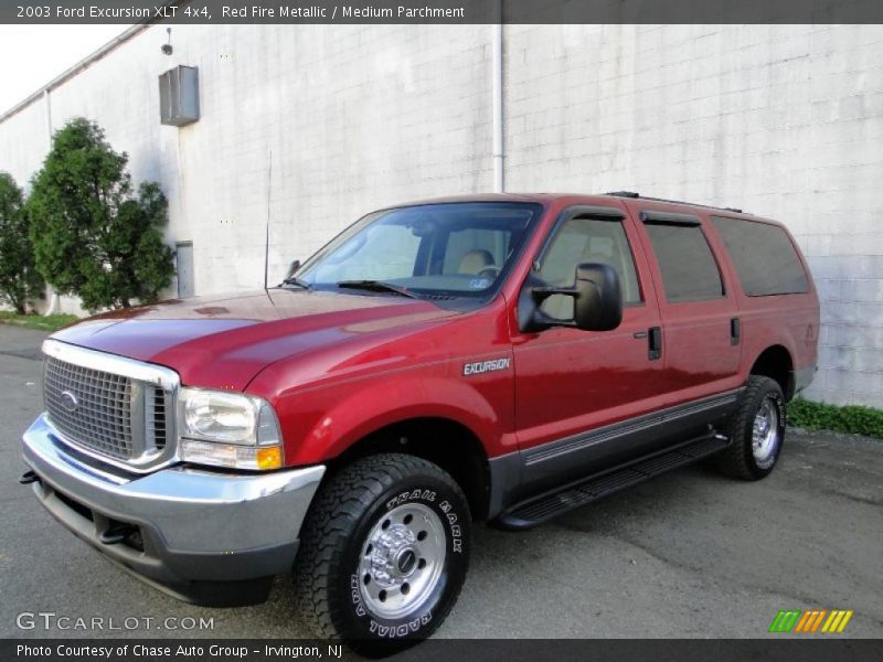 Red Fire Metallic / Medium Parchment 2003 Ford Excursion XLT 4x4