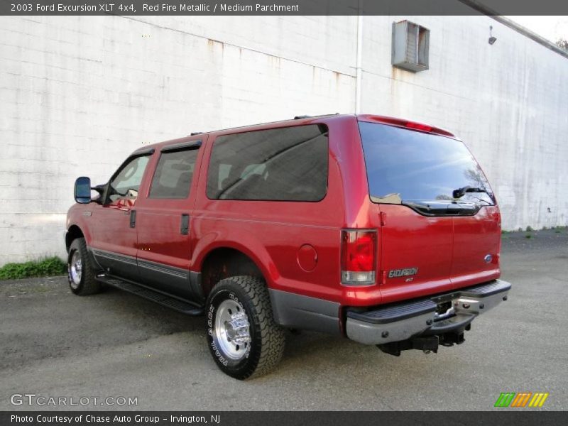 Red Fire Metallic / Medium Parchment 2003 Ford Excursion XLT 4x4