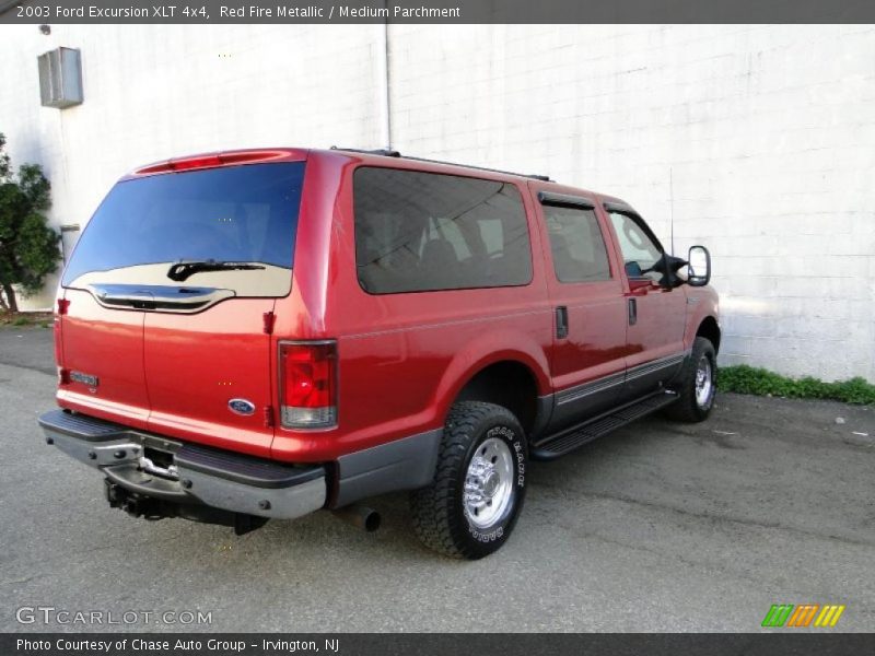 Red Fire Metallic / Medium Parchment 2003 Ford Excursion XLT 4x4