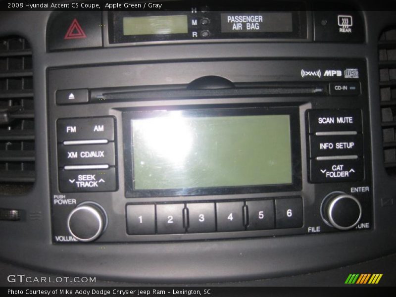 Apple Green / Gray 2008 Hyundai Accent GS Coupe