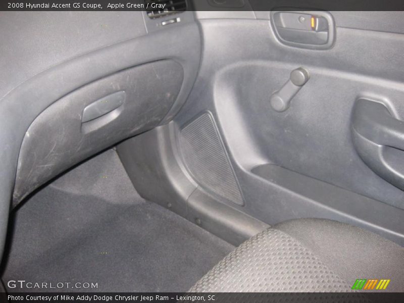 Apple Green / Gray 2008 Hyundai Accent GS Coupe