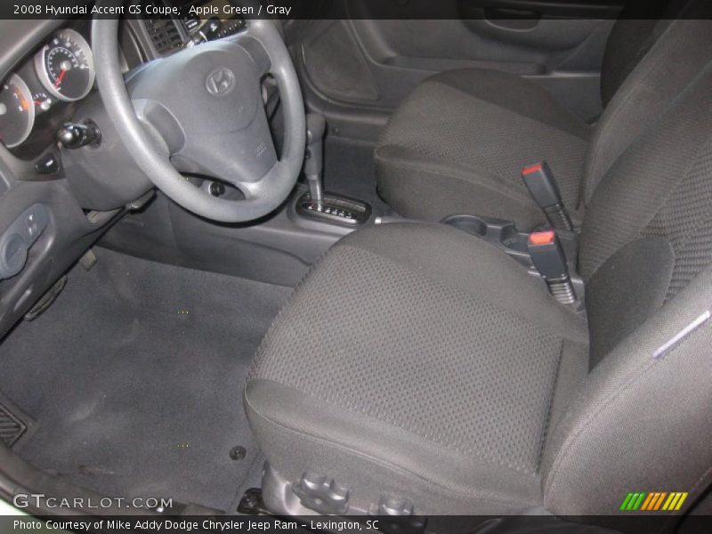 Apple Green / Gray 2008 Hyundai Accent GS Coupe