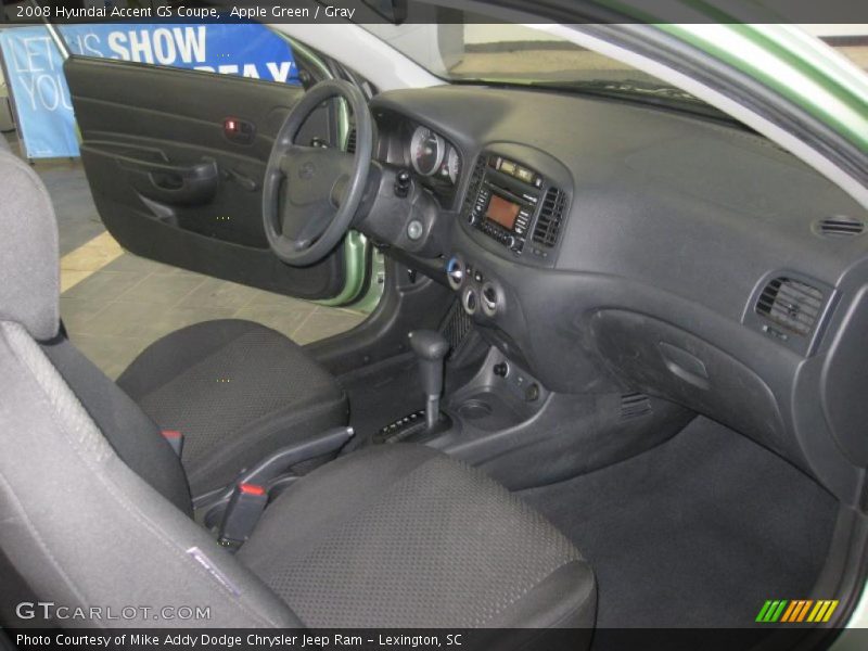 Apple Green / Gray 2008 Hyundai Accent GS Coupe