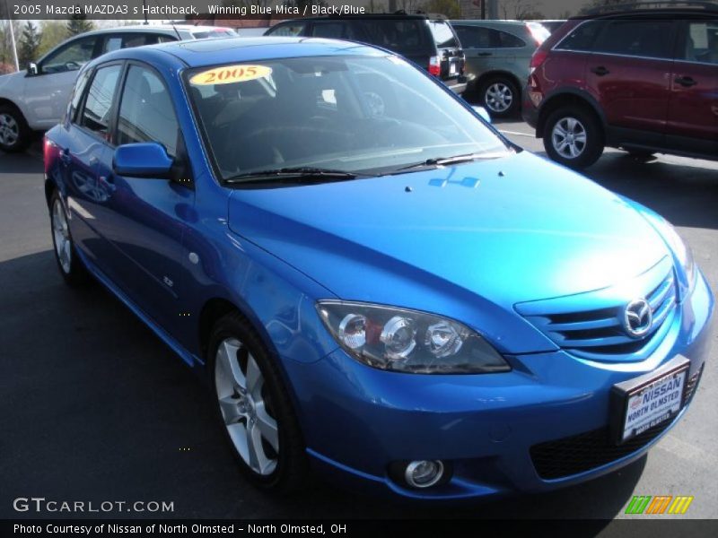 Winning Blue Mica / Black/Blue 2005 Mazda MAZDA3 s Hatchback