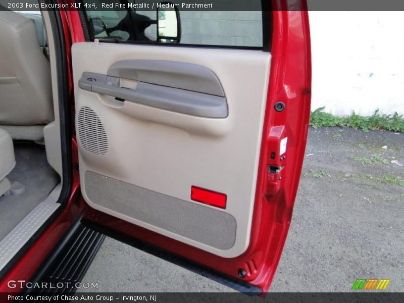 Red Fire Metallic / Medium Parchment 2003 Ford Excursion XLT 4x4