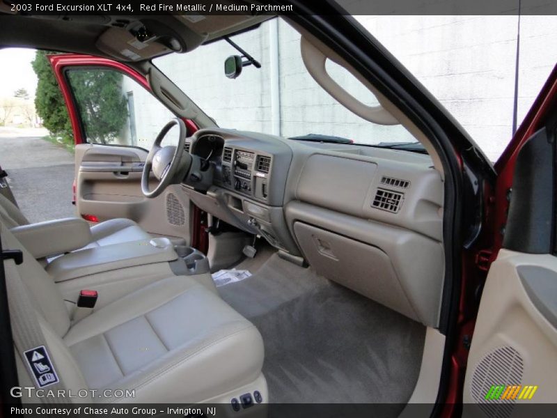 Red Fire Metallic / Medium Parchment 2003 Ford Excursion XLT 4x4
