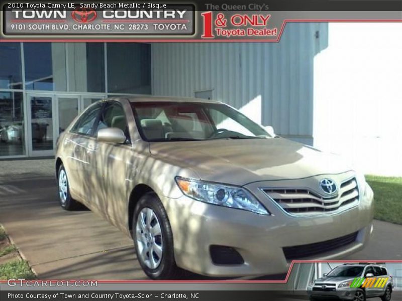 Sandy Beach Metallic / Bisque 2010 Toyota Camry LE