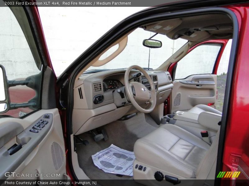 Red Fire Metallic / Medium Parchment 2003 Ford Excursion XLT 4x4