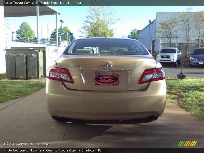 Sandy Beach Metallic / Bisque 2010 Toyota Camry LE