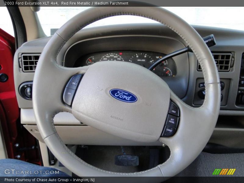 Red Fire Metallic / Medium Parchment 2003 Ford Excursion XLT 4x4