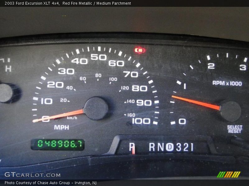 Red Fire Metallic / Medium Parchment 2003 Ford Excursion XLT 4x4