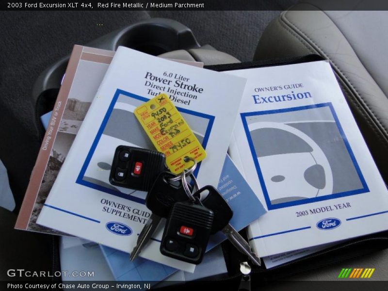 Red Fire Metallic / Medium Parchment 2003 Ford Excursion XLT 4x4