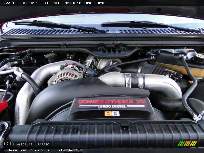 Red Fire Metallic / Medium Parchment 2003 Ford Excursion XLT 4x4