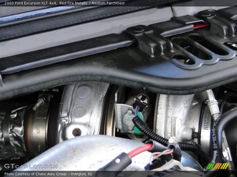 Red Fire Metallic / Medium Parchment 2003 Ford Excursion XLT 4x4