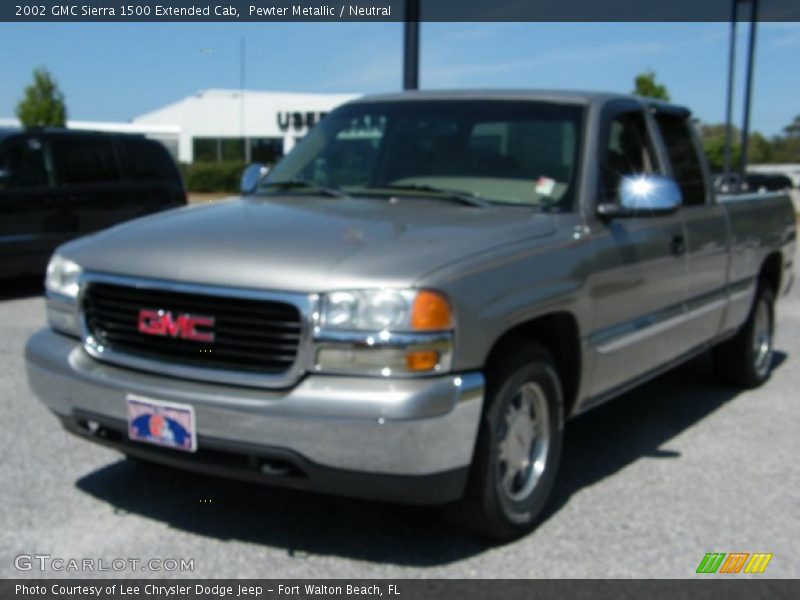 Pewter Metallic / Neutral 2002 GMC Sierra 1500 Extended Cab
