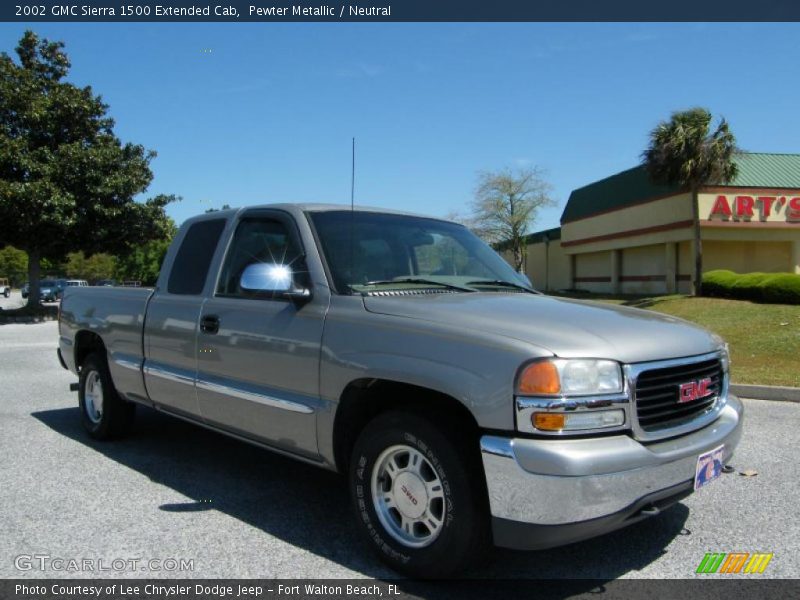 Pewter Metallic / Neutral 2002 GMC Sierra 1500 Extended Cab