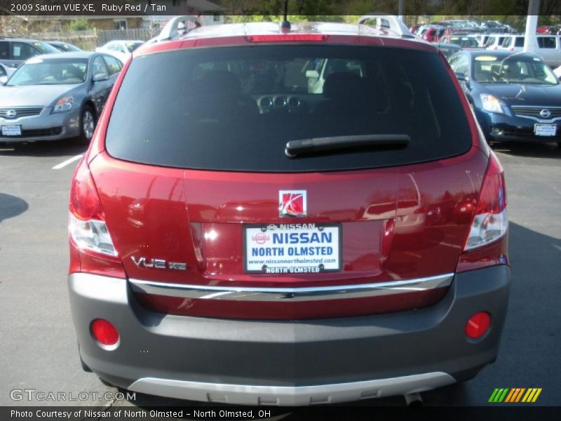 Ruby Red / Tan 2009 Saturn VUE XE
