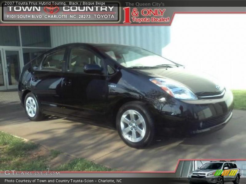 Black / Bisque Beige 2007 Toyota Prius Hybrid Touring