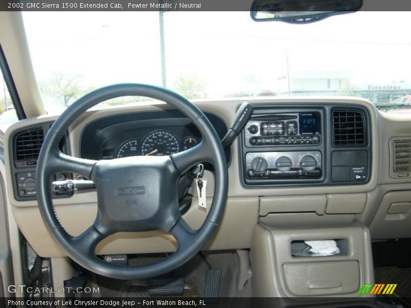 Pewter Metallic / Neutral 2002 GMC Sierra 1500 Extended Cab