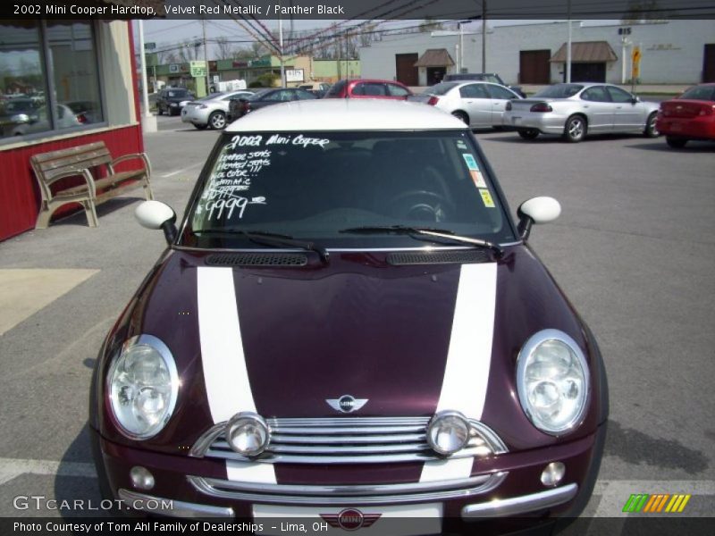 Velvet Red Metallic / Panther Black 2002 Mini Cooper Hardtop