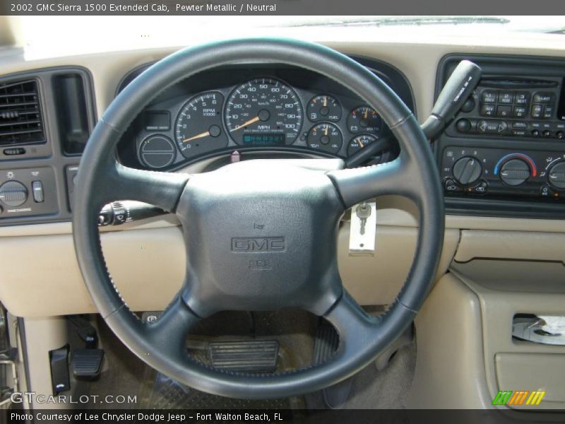 Pewter Metallic / Neutral 2002 GMC Sierra 1500 Extended Cab