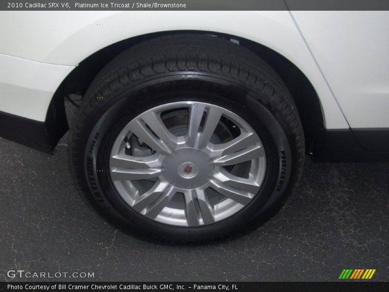 Platinum Ice Tricoat / Shale/Brownstone 2010 Cadillac SRX V6