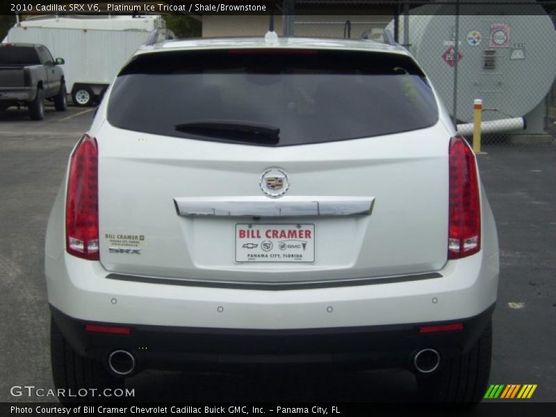 Platinum Ice Tricoat / Shale/Brownstone 2010 Cadillac SRX V6