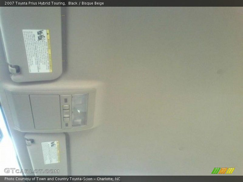 Black / Bisque Beige 2007 Toyota Prius Hybrid Touring