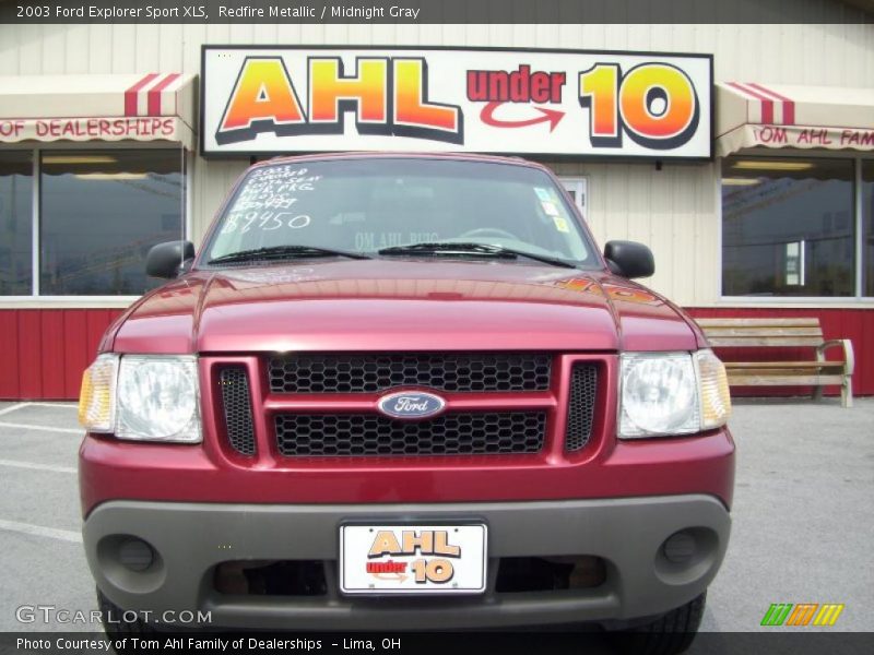 Redfire Metallic / Midnight Gray 2003 Ford Explorer Sport XLS