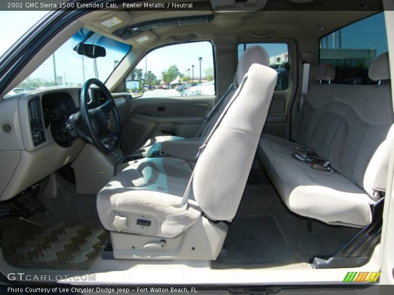 Pewter Metallic / Neutral 2002 GMC Sierra 1500 Extended Cab