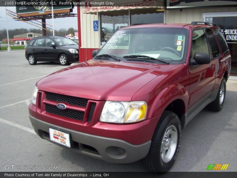 Redfire Metallic / Midnight Gray 2003 Ford Explorer Sport XLS