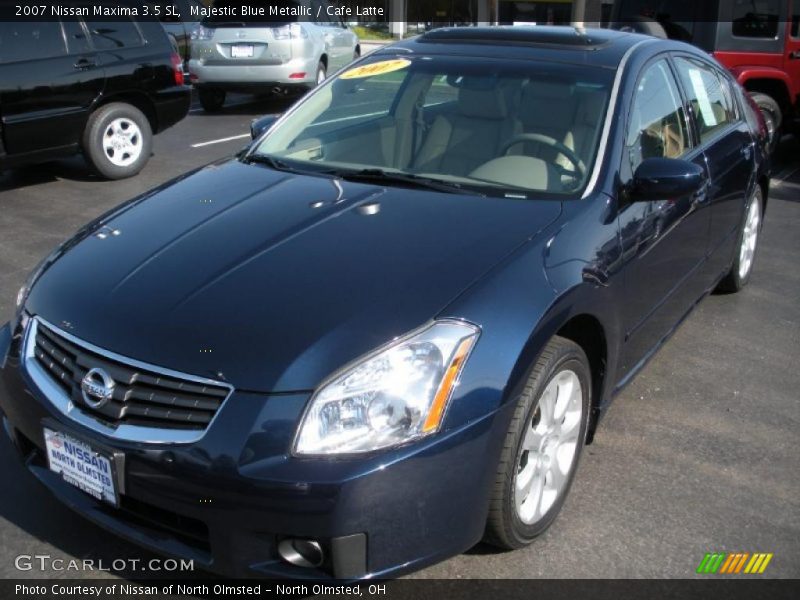 Majestic Blue Metallic / Cafe Latte 2007 Nissan Maxima 3.5 SL