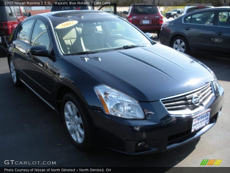 Majestic Blue Metallic / Cafe Latte 2007 Nissan Maxima 3.5 SL