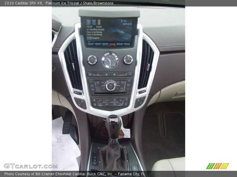 Platinum Ice Tricoat / Shale/Brownstone 2010 Cadillac SRX V6