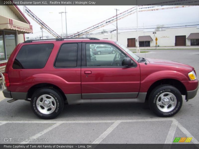Redfire Metallic / Midnight Gray 2003 Ford Explorer Sport XLS