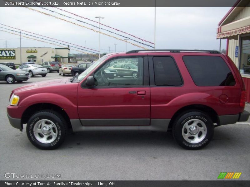 Redfire Metallic / Midnight Gray 2003 Ford Explorer Sport XLS