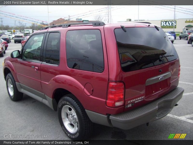 Redfire Metallic / Midnight Gray 2003 Ford Explorer Sport XLS