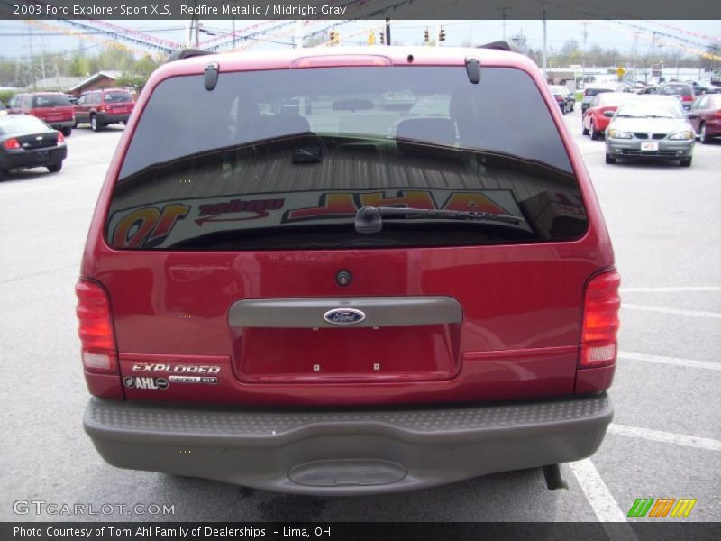 Redfire Metallic / Midnight Gray 2003 Ford Explorer Sport XLS