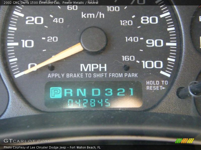 Pewter Metallic / Neutral 2002 GMC Sierra 1500 Extended Cab