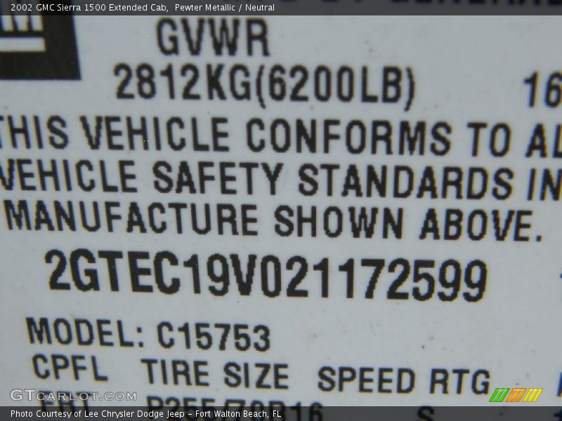 Pewter Metallic / Neutral 2002 GMC Sierra 1500 Extended Cab