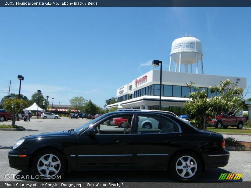 Ebony Black / Beige 2005 Hyundai Sonata GLS V6